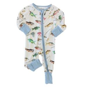Caden Lane • Gone Fishin’ Convertible Zipper Romper
